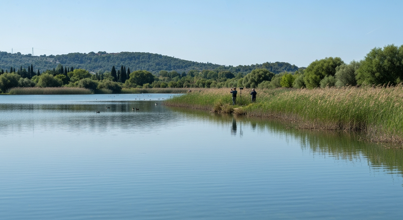Lago di Massaciuccoli a Torre del Lago Puccini