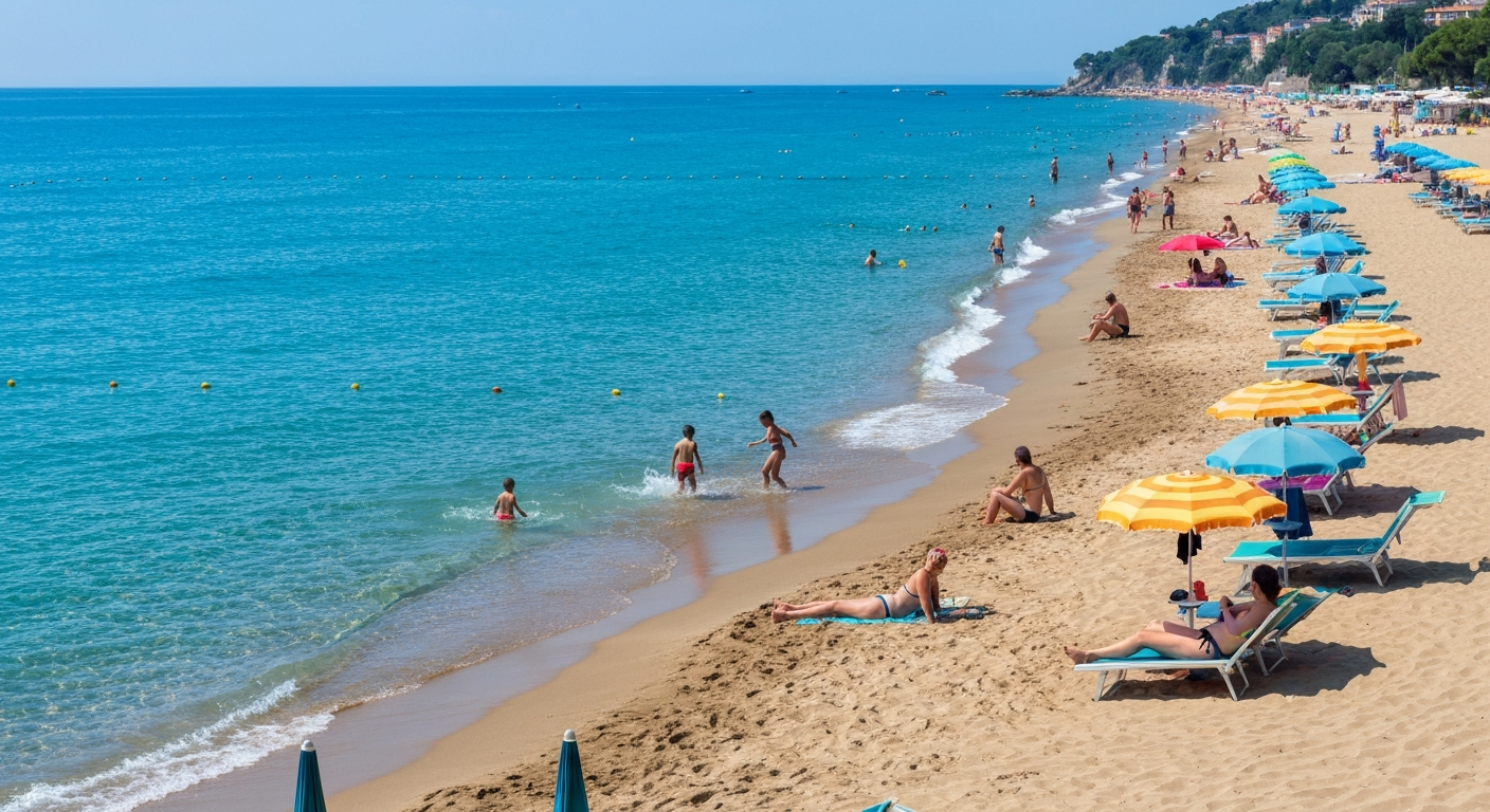 Spiaggia di Torre del Lago Puccini in Versilia